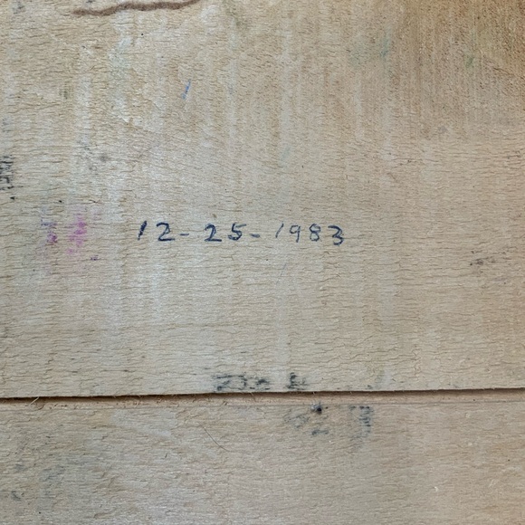 Vintage 80s super cute hand painted raccoon eating some watermelon. - Picture 6 of 10